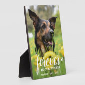 フォーエバーハートパーソナライズされたフォトペット記念館 フォトプラーク (側面)