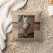 フォーエバーハートメモリアルペットピロー悔やみや弔慰カスタム クッション (ブランケット)