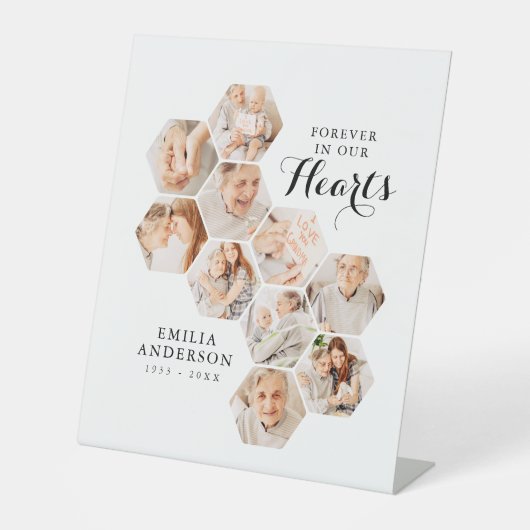 フォーエバーハートモダンメモリアル10枚フォトカード 台座サイン (正面)