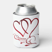フォーエバーハートレッドオンホワイト 缶クーラー (缶正面)
