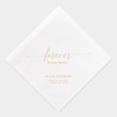 フォーエバーハート |エレガントメモリアル葬儀 箔ナプキン (右)