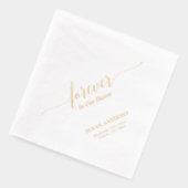 フォーエバーハート |エレガントメモリアル葬儀 箔ナプキン (左)