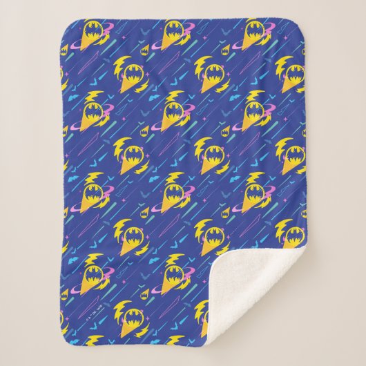 フォーエバーバットマンこうもり信号パターン シェルパブランケット (正面)