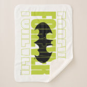 フォーエバーバットマンタイポグラフィシンボルグラフィック シェルパブランケット (正面)