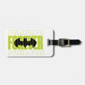 フォーエバーバットマンタイポグラフィシンボルグラフィック ラゲッジタグ (正面横)