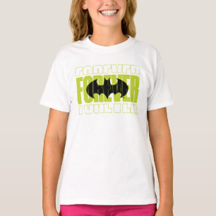 フォーエバーバットマンタイポグラフィシンボルグラフィック Tシャツ