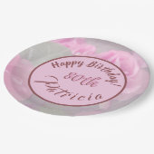 フォーエバーバラピンクアメリカンガーデンドリーム ペーパープレート (アングル)