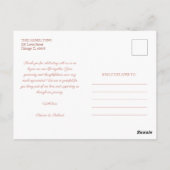 フォーエバーバラフォイル結婚の感謝の写真 ポストカード (裏面)