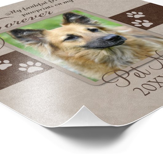 フォーエバーパーラディペット悔やみや弔慰カスタム フォトプリント (角)
