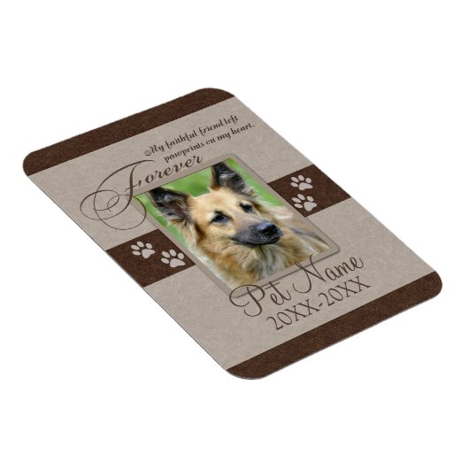 フォーエバーパーラディペット悔やみや弔慰 マグネット (右側)