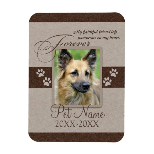 フォーエバーパーラディペット悔やみや弔慰 マグネット (縦)