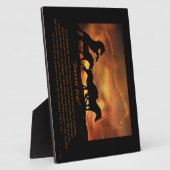 フォーエバーフリーホースメモリアル フォトプラーク (側面)