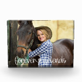 フォーエバーフレンズキュートラブハートタイポグラフィ フォトブロック (正面)