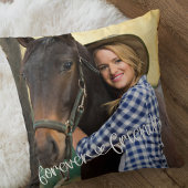 フォーエバーフレンズスクエアフォトラブハートタイポグラフィ クッション