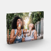 フォーエバーフレンズブラックハンドレターオーバレイカスタム フォトブロック (左)