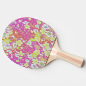フォーエバーフローラピンク黄色の花春 卓球ラケット (横)