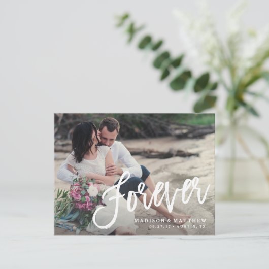 フォーエバーブラシセーブ・ザ・デート案内 案内ポストカード (スタンド正面)