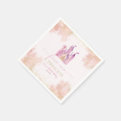 フォーエバープリンセス城4歳のパーティー スタンダードカクテルナプキン (角)