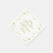 フォーエバープリンセス金ゴールドプリンセス4th誕生日 スタンダードカクテルナプキン (角)