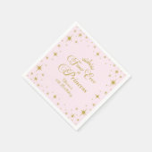 フォーエバープリンセス金ゴールドプリンセス4th誕生日 スタンダードカクテルナプキン (角)