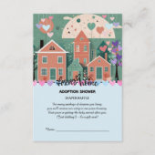 フォーエバーホームパステルハート養子縁組フォスターシャワー エンクロージャーカード (正面)