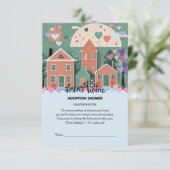 フォーエバーホームパステルハート養子縁組フォスターシャワー エンクロージャーカード (スタンド正面)