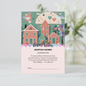 フォーエバーホームパステルハート養子縁組フォスターシャワー エンクロージャーカード (スタンド正面)