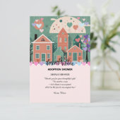 フォーエバーホームパステルハート養子縁組フォスターシャワー エンクロージャーカード (スタンド正面)