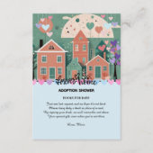 フォーエバーホームパステルハート養子縁組フォスターシャワー エンクロージャーカード (正面)