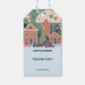 フォーエバーホームパステルハート養子縁組フォスターシャワー ギフトタグ (正面)