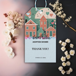 フォーエバーホームパステルハート養子縁組フォスターシャワー ギフトタグ