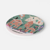 フォーエバーホームパステルハート養子縁組フォスターシャワー ペーパープレート (アングル)