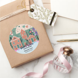 フォーエバーホームパステルハート養子縁組フォスターシャワー ラウンドシール