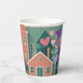 フォーエバーホームパステルハート養子縁組フォスターシャワー 紙コップ (裏面)