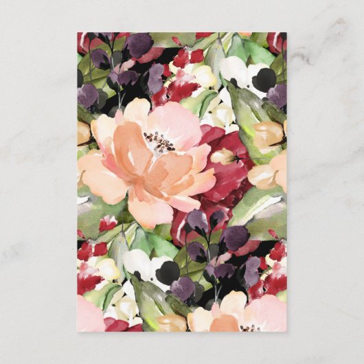 フォーエバーホームファンブラック金ゴールド幾何学フローラ エンクロージャーカード (裏面)