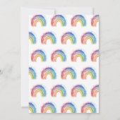 フォーエバーマジカルパステルユニコーンフォー誕生日 招待状 (裏面)