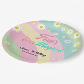 フォーエバーマジカルフォー誕生日デイジー ペーパープレート (アングル)