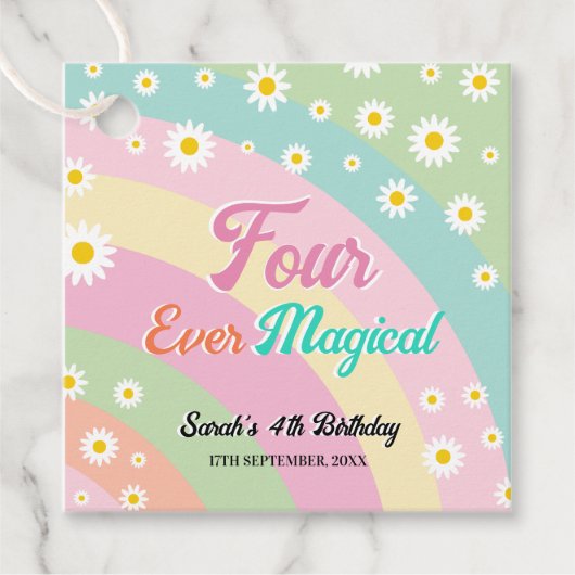 フォーエバーマジカルユニコーンフォー誕生日 フェイバータグ (正面)