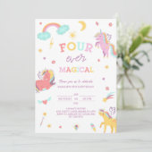 フォーエバーマジカルユニコーン4歳の誕生日 招待状 (スタンド正面)