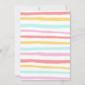 フォーエバーマジカルユニコーン4歳の誕生日 招待状 (裏面)