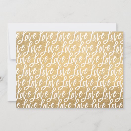 フォーエバーメリー金ゴールドニューレイドフォトホリデーカード (裏面)