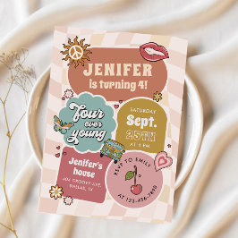 フォーエバーヤンググルービーデイジー4th誕生日パーティー 招待状