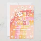 フォーエバーヤングヒッピー4th誕生日パーティー 招待状 (正面)