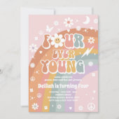 フォーエバーヤングヒッピー4th誕生日パーティー 招待状 (正面)