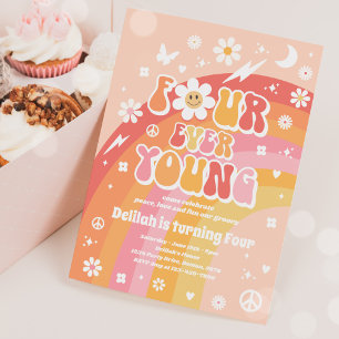 フォーエバーヤングヒッピー4th誕生日パーティー 招待状