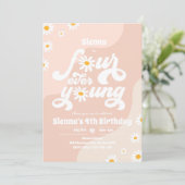 フォーエバーヤング4歳パーティーボホデイジー 招待状 (スタンド正面)