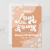 フォーエバーヤング4th誕生日パーティーボホデイジー 招待状 (正面)