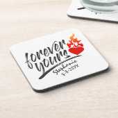 フォーエバーユアズ名前をカスタムするバレンタイン |コースター コースター (左側)
