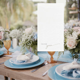 フォーエバーユー汎用金ゴールド結婚文字ズペーパーナプキン