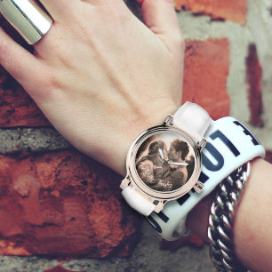 フォーエバーラブことわざ写真テンプレート 腕時計